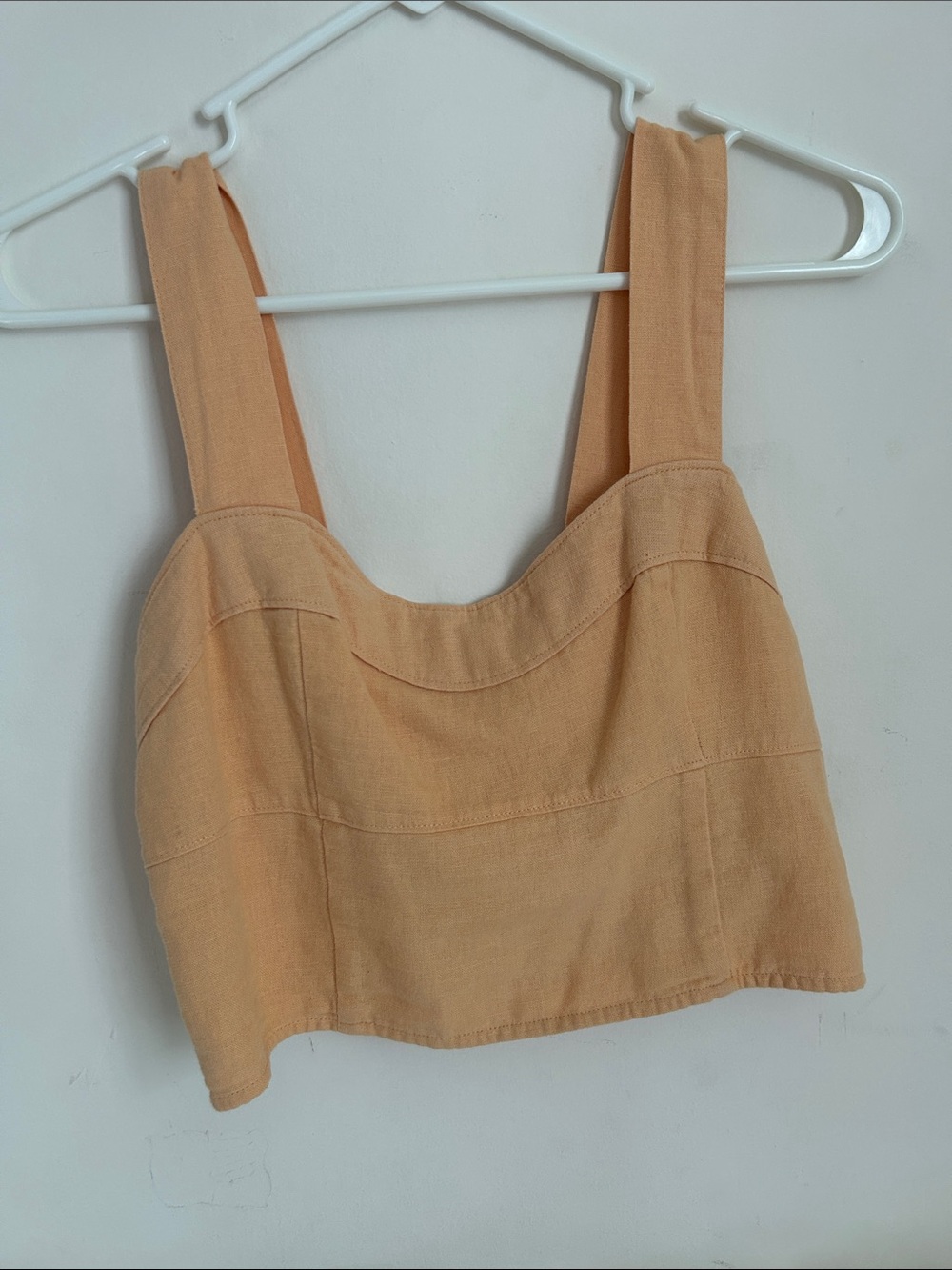 Peach Cropped Tank Top